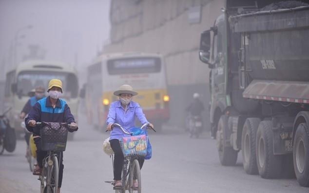 Tuyen duong nao o Ha Noi co khong khi o nhiem nhat? hinh anh