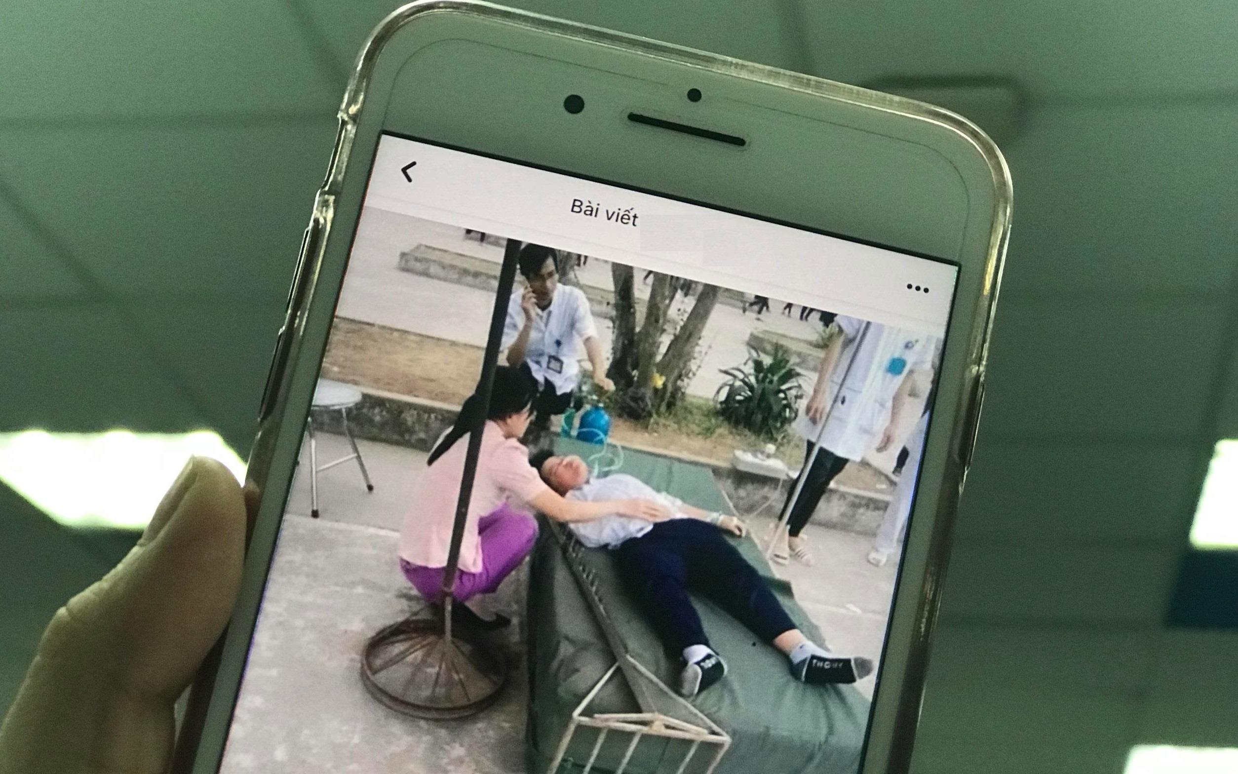 Hoc sinh lop 6 bi cot nhay cao ghim trung dau trong gio the duc hinh anh