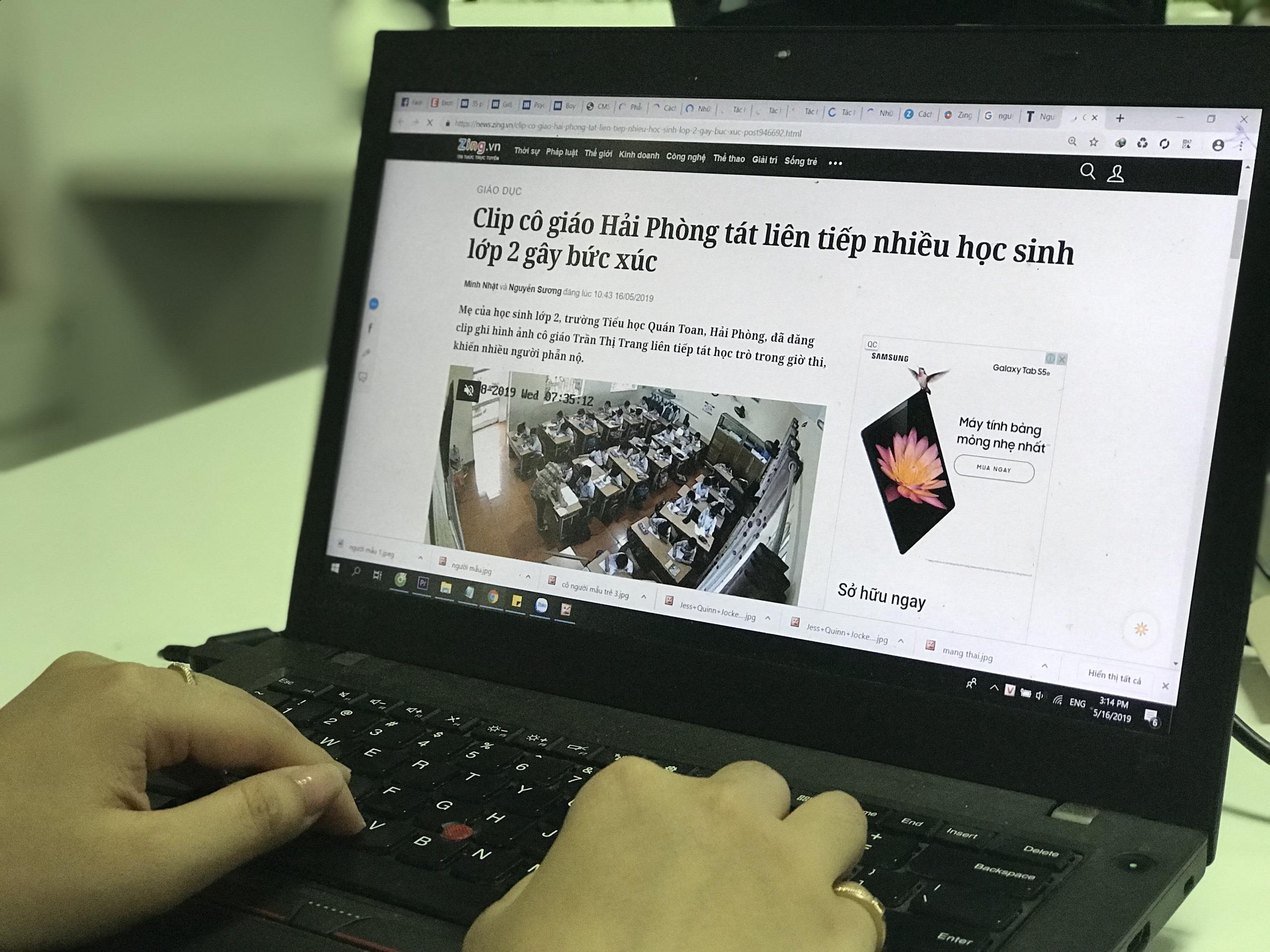 So GD&DT Hai Phong noi gi ve clip co giao tat hoc sinh toi tap? hinh anh