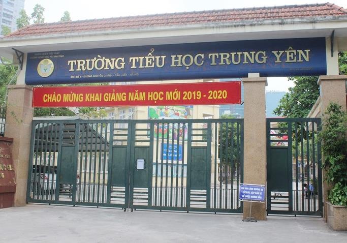 Nhap nhang tien ban tru, sua hoc duong, Phong GD&DT Cau Giay tran tinh hinh anh