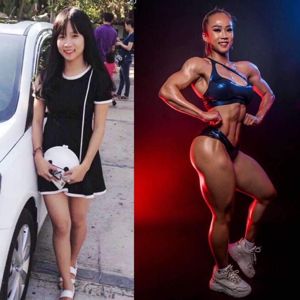 Co gai thich than hinh co bap anh 1