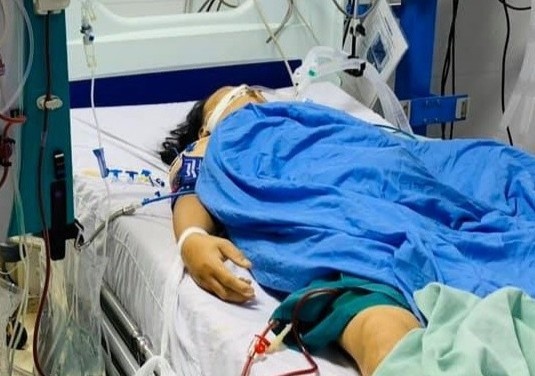 Nguoi phu nu bi ngo doc thuoc dieu tri benh tieu duong hinh anh