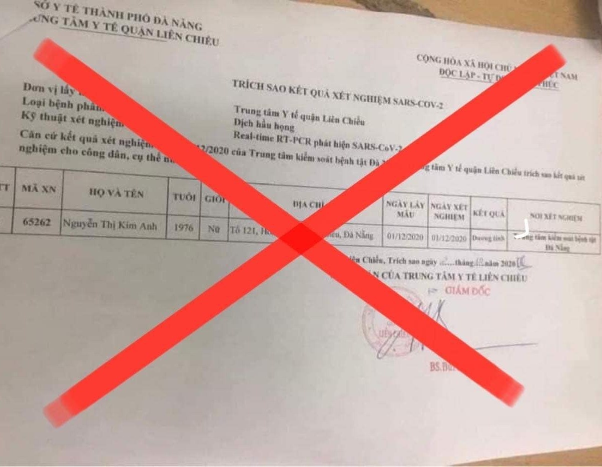'Da Nang co nguoi duong tinh voi SARS-CoV-2' la tin gia hinh anh