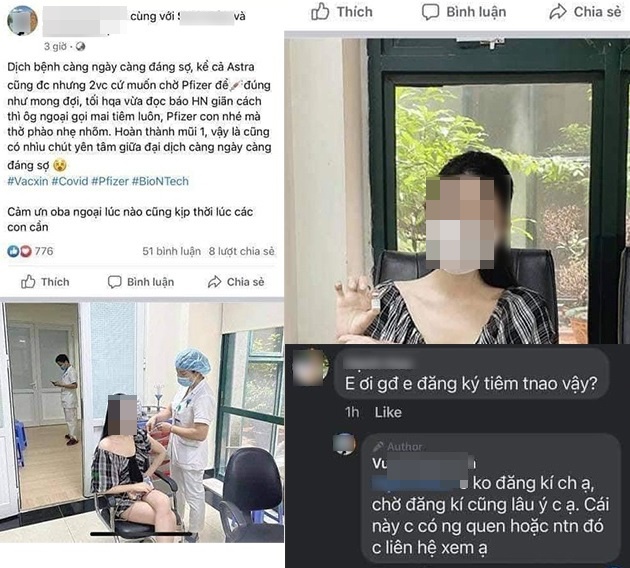 hoa khôi 'khoe' tiêm vaccine không đăng ký ảnh 1 hoa khoi 'khoe' tiem vaccine khong dang ky anh 1