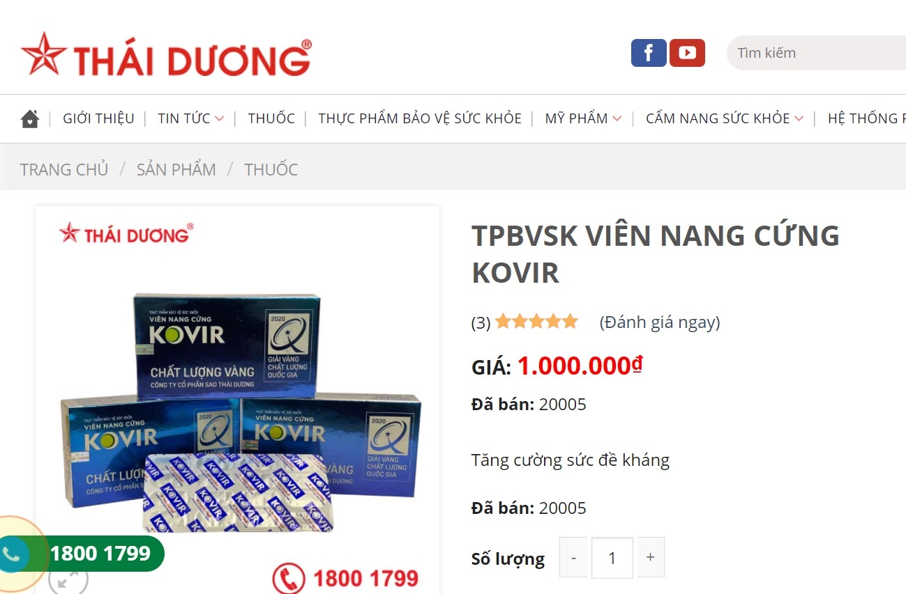 VIên nang Kovir tăng giá ảnh 2 VIen nang Kovir tang gia anh 2