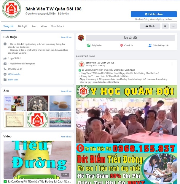 mạo danh bệnh viện 108 ảnh 1 mao danh benh vien 108 anh 1