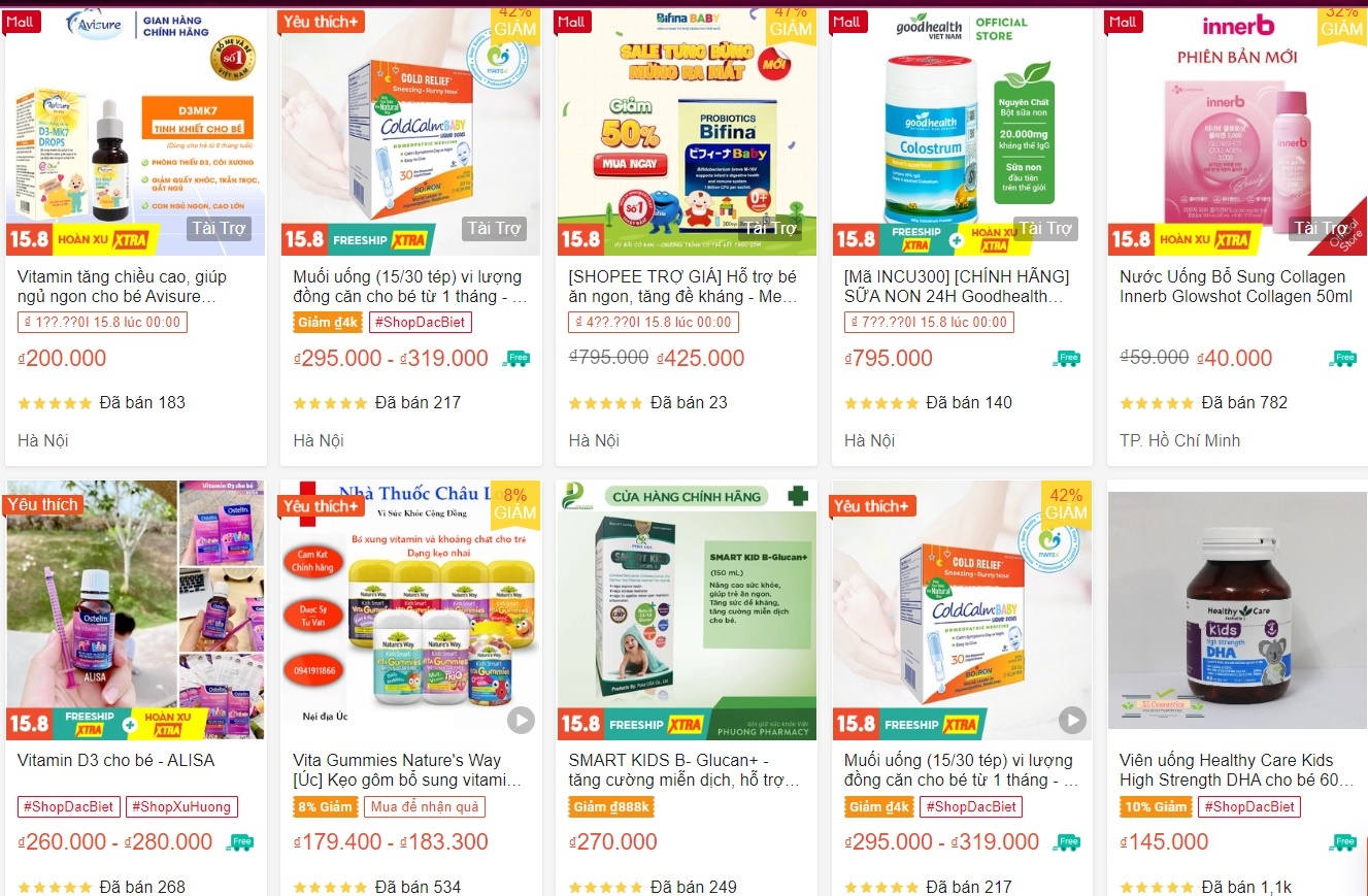 Tran lan thuc pham chuc nang cho tre anh 2