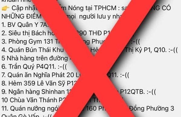 So Y te TP.HCM bac bo thong tin cac diem nong Covid-19 tren dia ban hinh anh