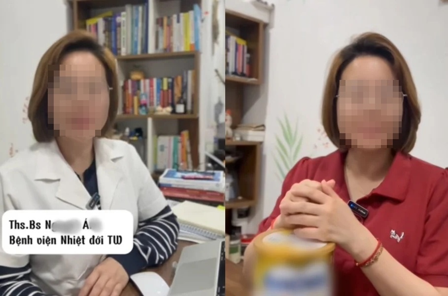 Ky thuat vien o mot benh vien lon dung danh bac si de quang cao hinh anh