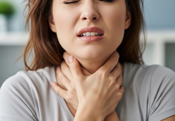 Dau hong lieu co phai dau hieu cua ung thu vom hong? hinh anh