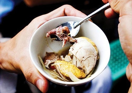 Me bau an trung vit lon, con co nhanh to khong? hinh anh