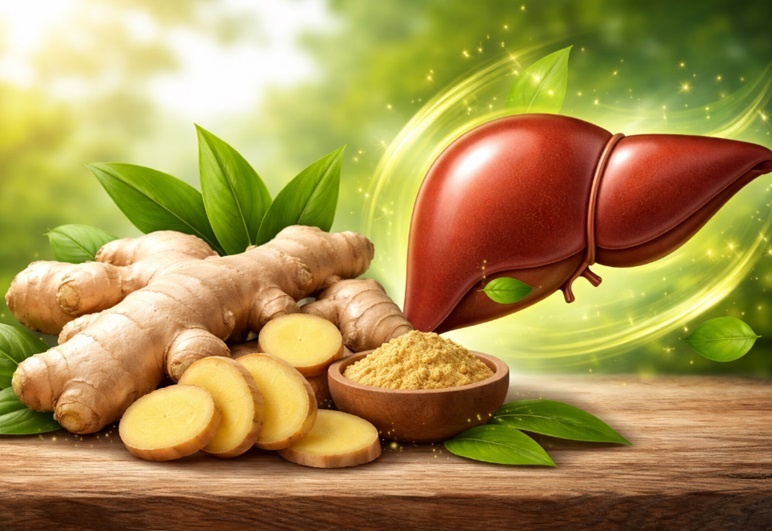 Cach dung cu gung de ho tro thai doc va bao ve gan hinh anh