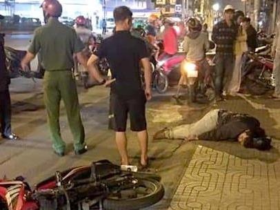 Duoi cuop o Sai Gon, nam thanh nien di xe SH khong biet minh bi dam hinh anh