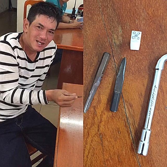 Canh be khoa, trom xe chua den 5 giay o Sai Gon hinh anh