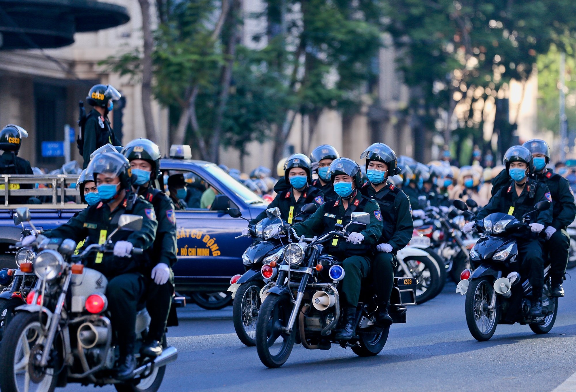 Luc luong chong dich tuyen dau TP.HCM truc 100% quan so trong le 2/9 anh 1