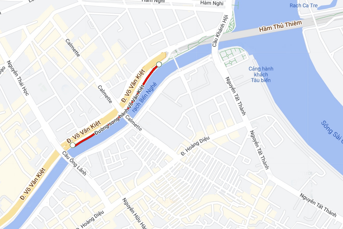 Thong xe duong song hanh Vo Van Kiet anh 2