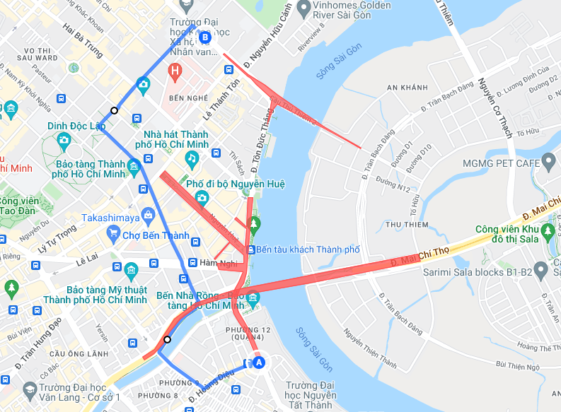 TP.HCM cam xe nhieu tuyen duong gan noi ban phao hoa le 30/4 anh 3