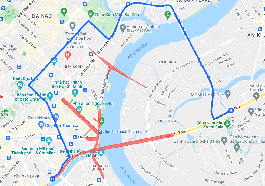 TP.HCM cam xe nhieu tuyen duong gan noi ban phao hoa le 30/4 anh 6