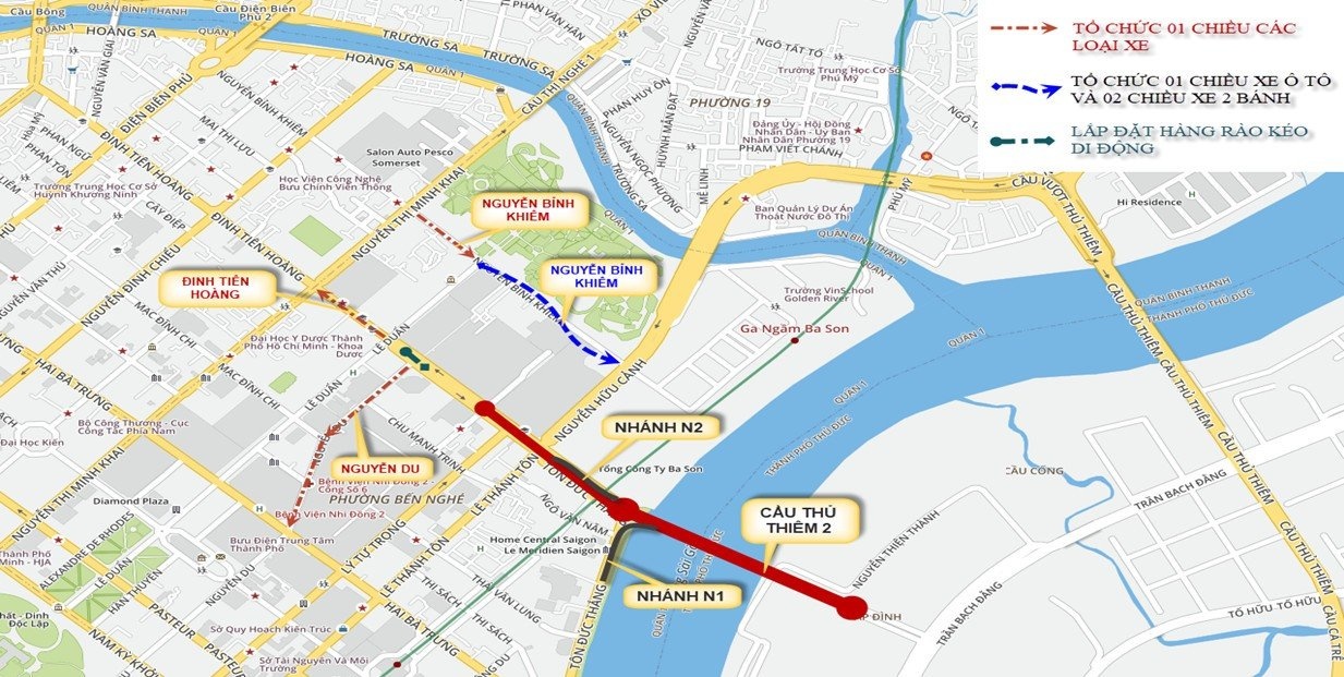 3 doan duong trung tam quan 1 TP.HCM chuyen thanh mot chieu anh 1