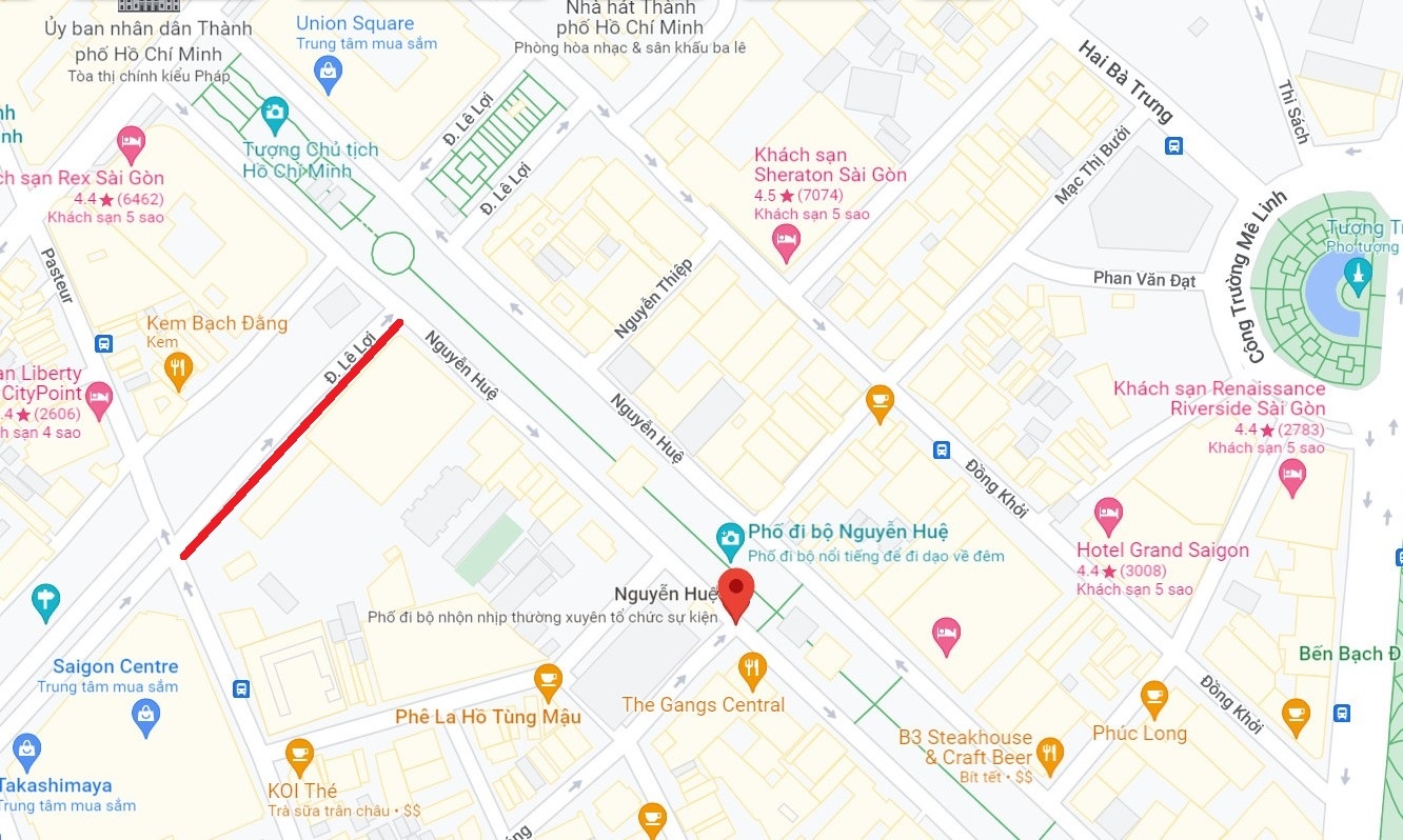 cam duong Le Loi anh 1