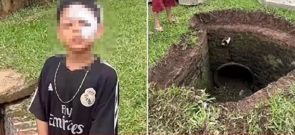 Cau be roi xuong cong trong mua lon, troi 300 m van song sot than ky hinh anh