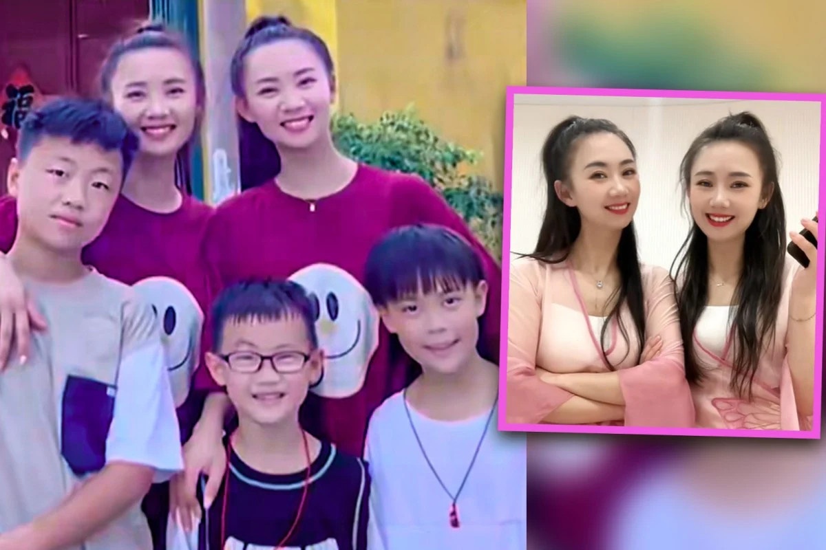 Chi em song sinh that lac bat ngo tai hop sau 30 nam hinh anh