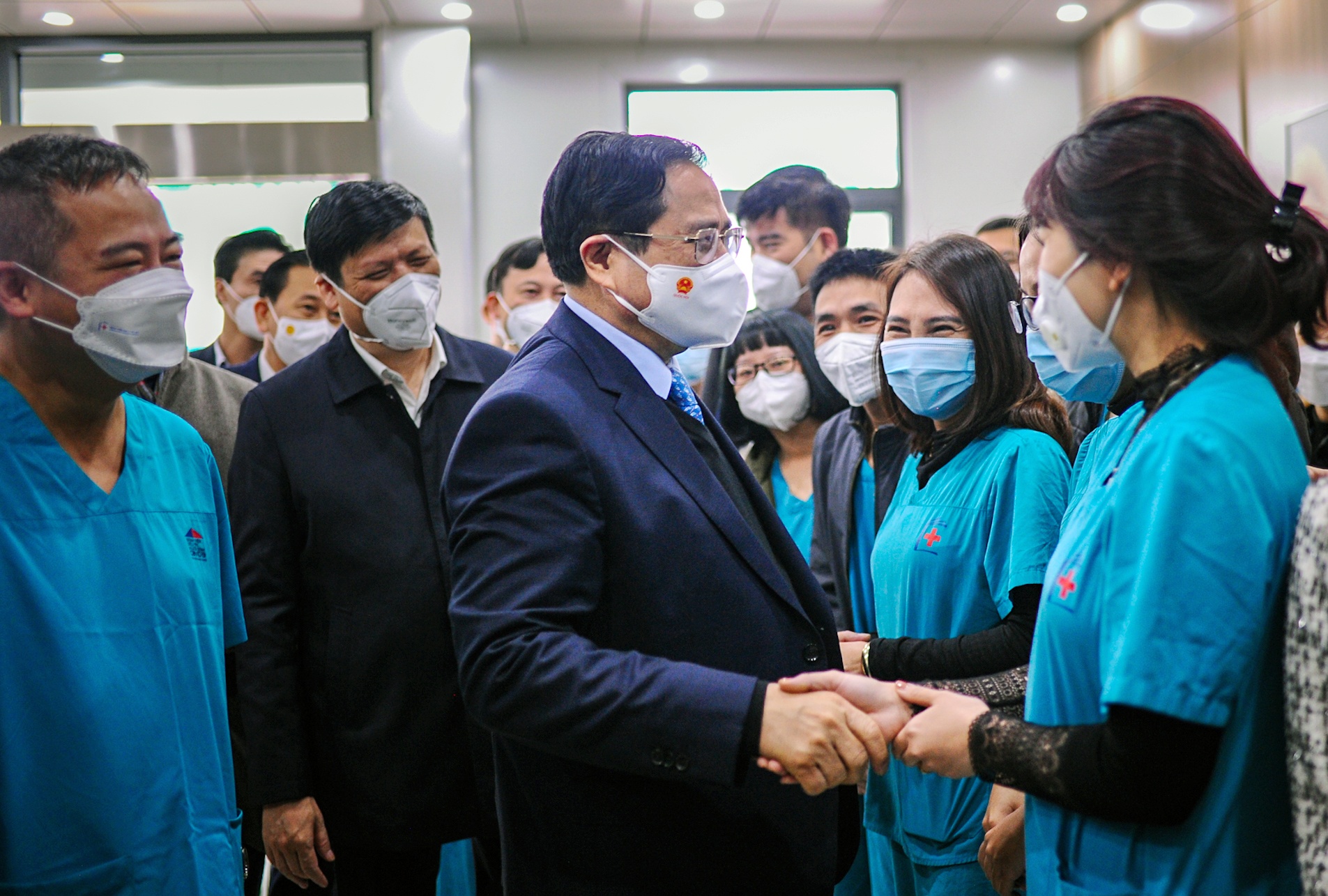 Thu tuong chuc tet Benh vien anh 1