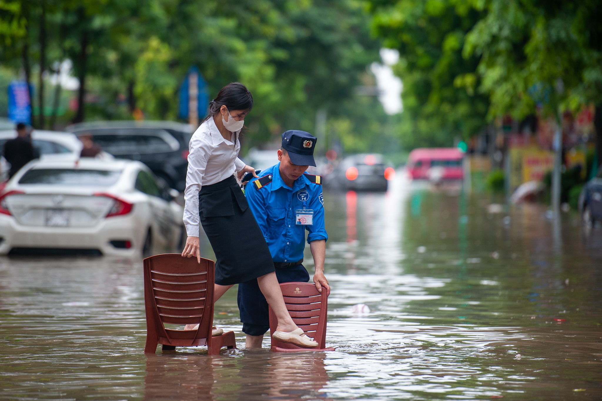Ngap lut o Ha Noi anh 7