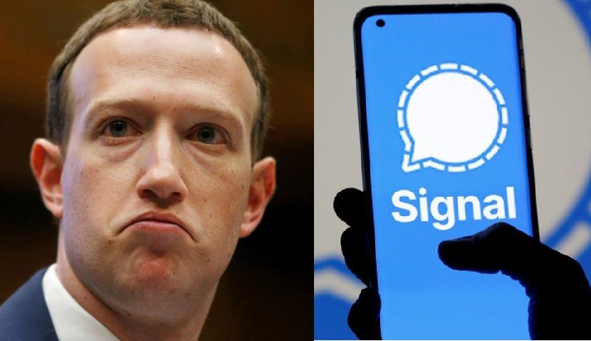 Mark Zuckerberg bi phat hien dung san pham doi thu hinh anh