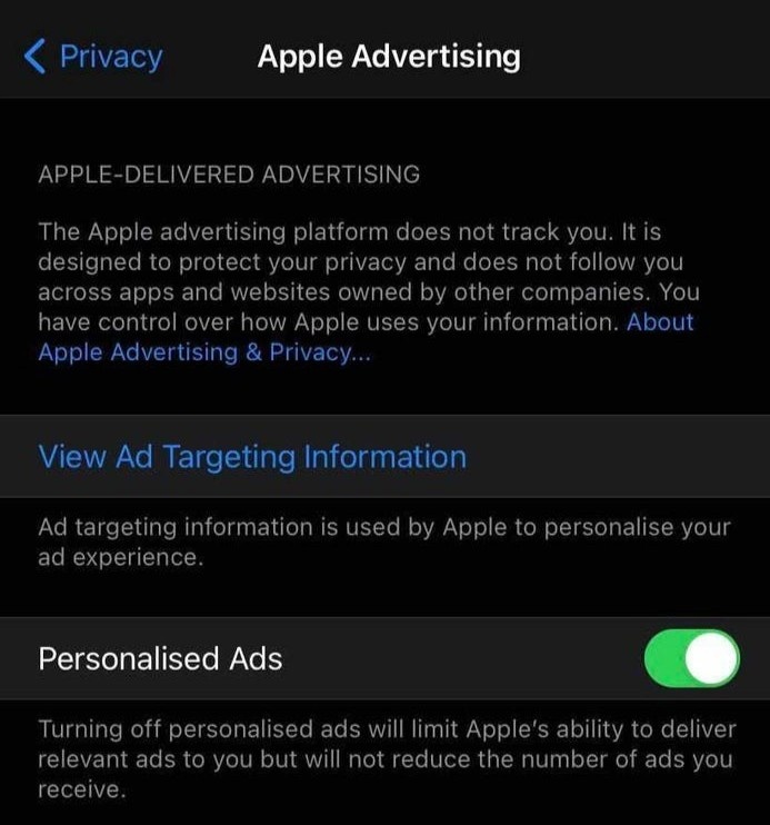ly do cua so yeu cau theo doi khong hien thi ios 14.5 anh 4