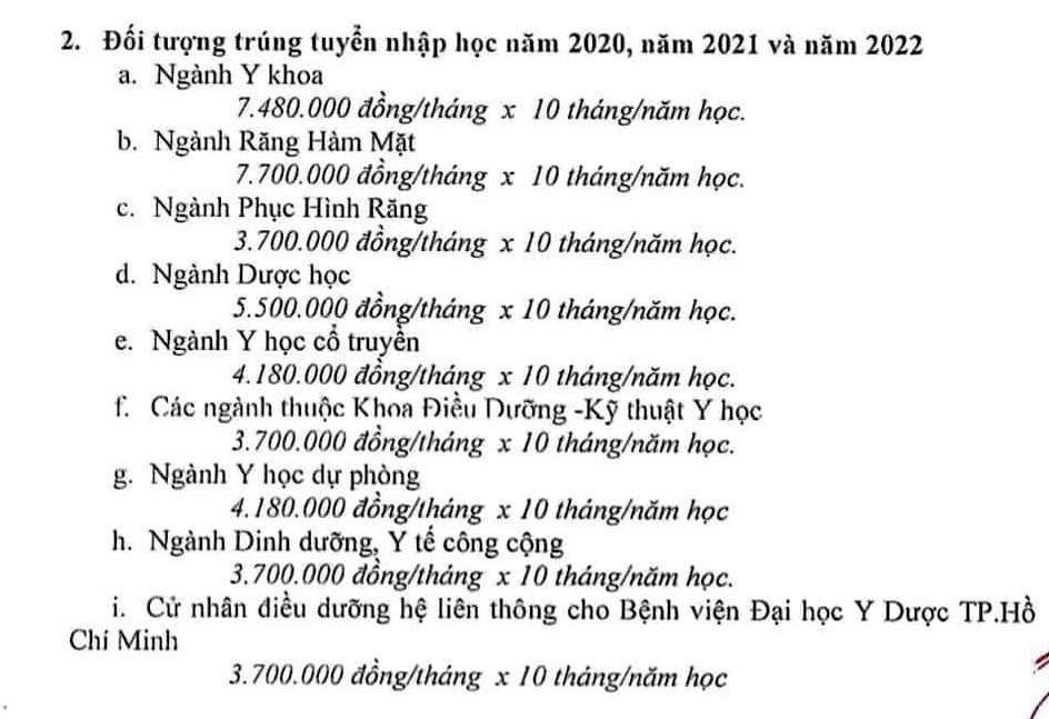 hoc phi DH Y Duoc TP.HCM anh 1