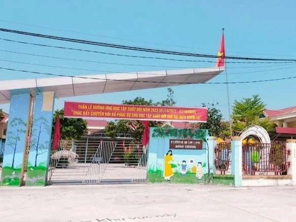 Truong mam non im tien che do cua tre em ngheo, can ngheo hinh anh