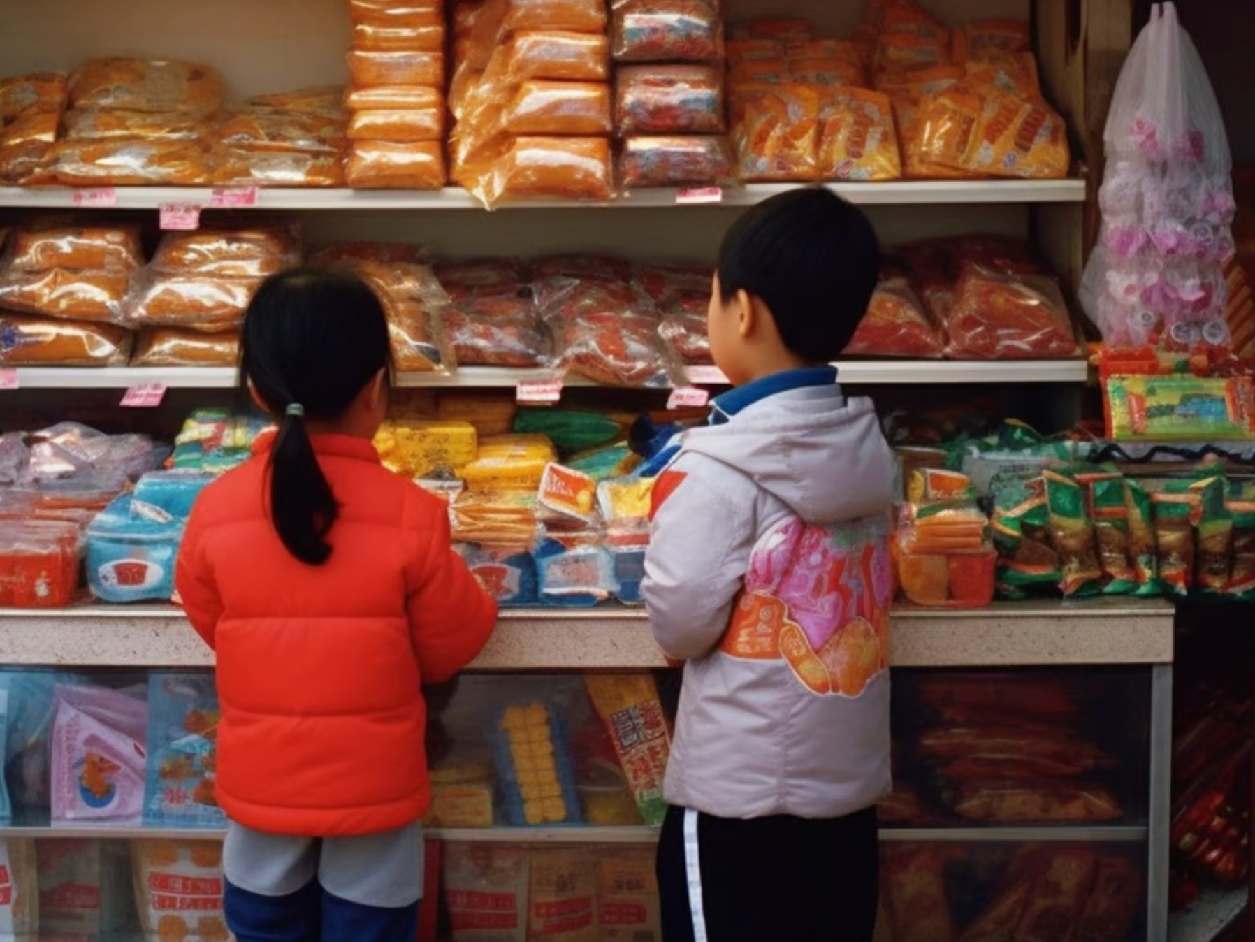 Nguoi me Trung Quoc doa nat cua hang ban do an vat cho con hinh anh