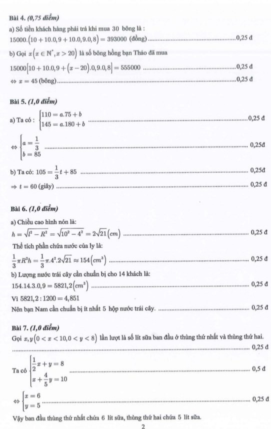 dap an chinh thuc anh 6