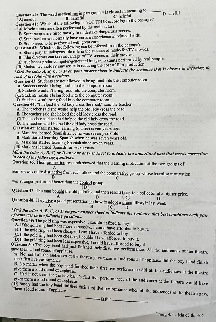 de thi Tieng Anh anh 4