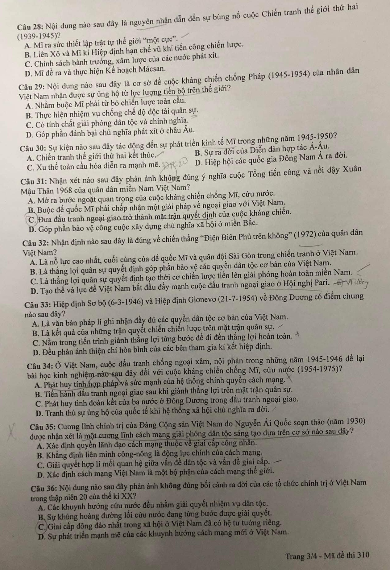 de thi Lich su anh 3