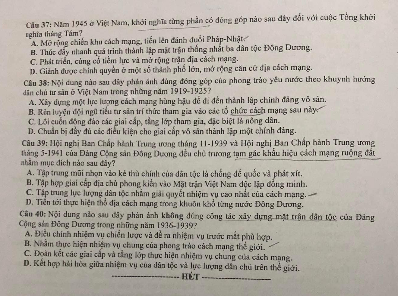 de thi Lich su anh 4