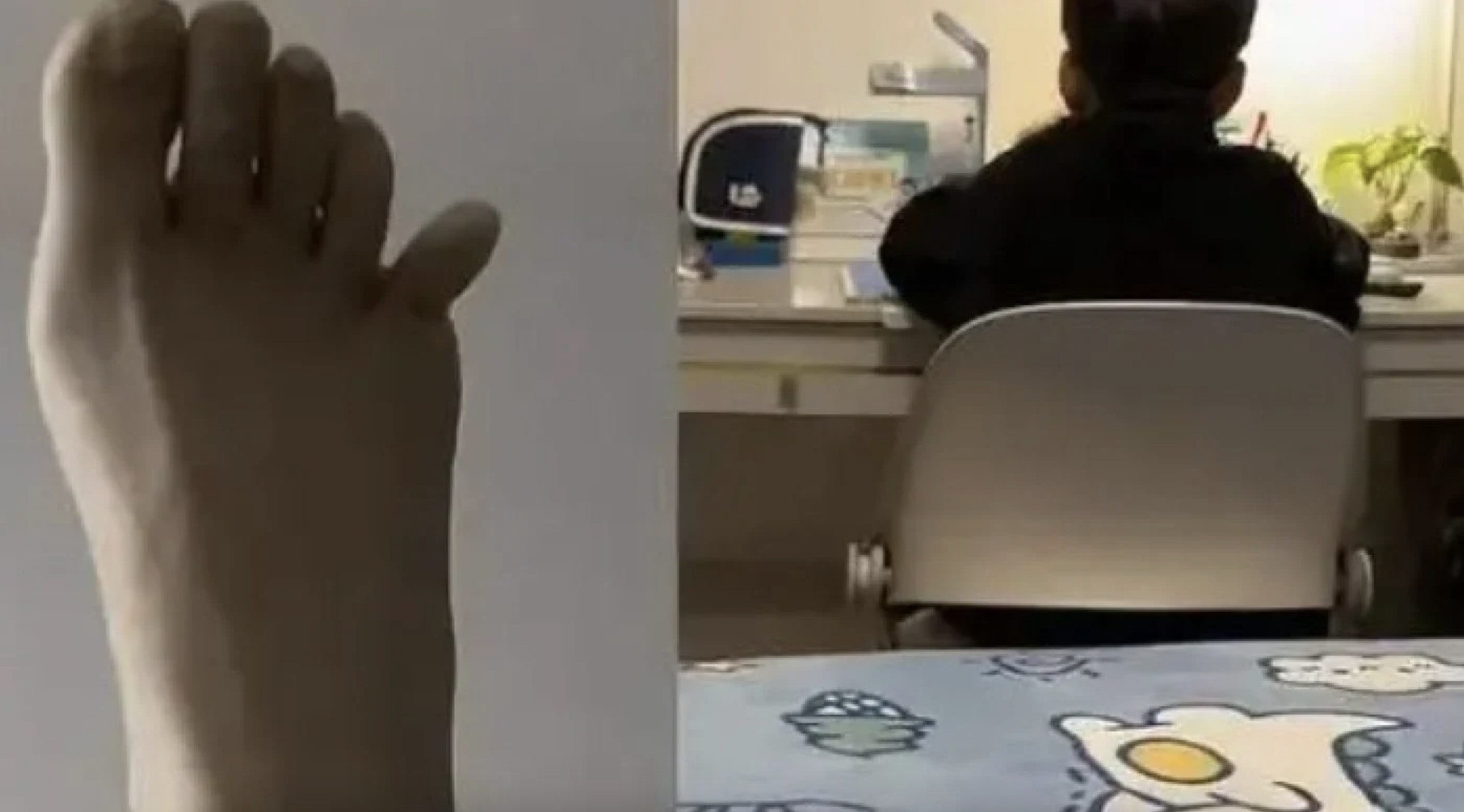 Me phat cau, tu da gay ngon chan khi day con hoc bai hinh anh