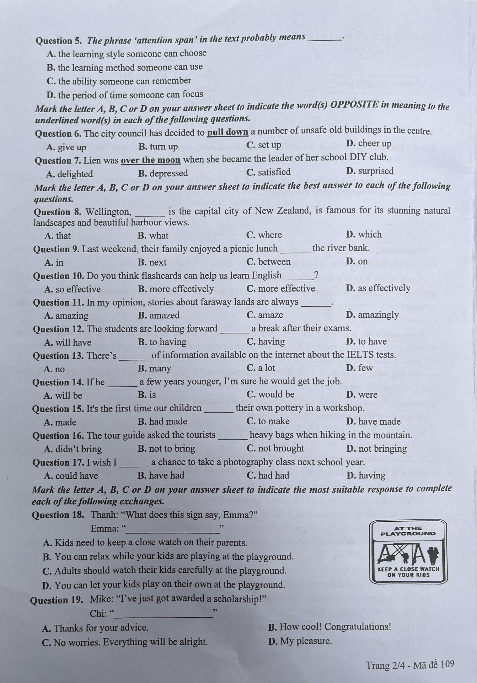 de thi Ngoai ngu anh 30