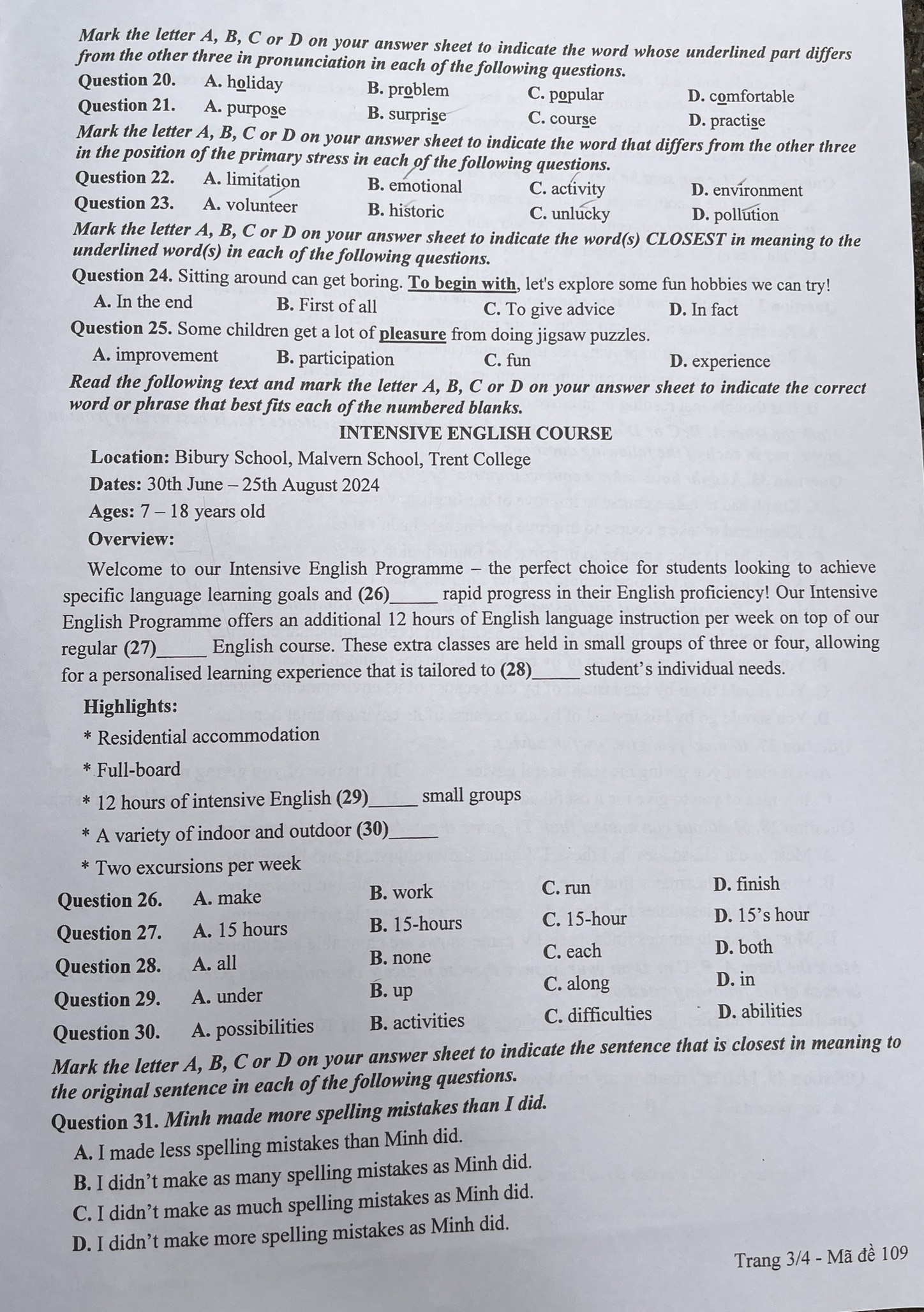 de thi Ngoai ngu anh 31