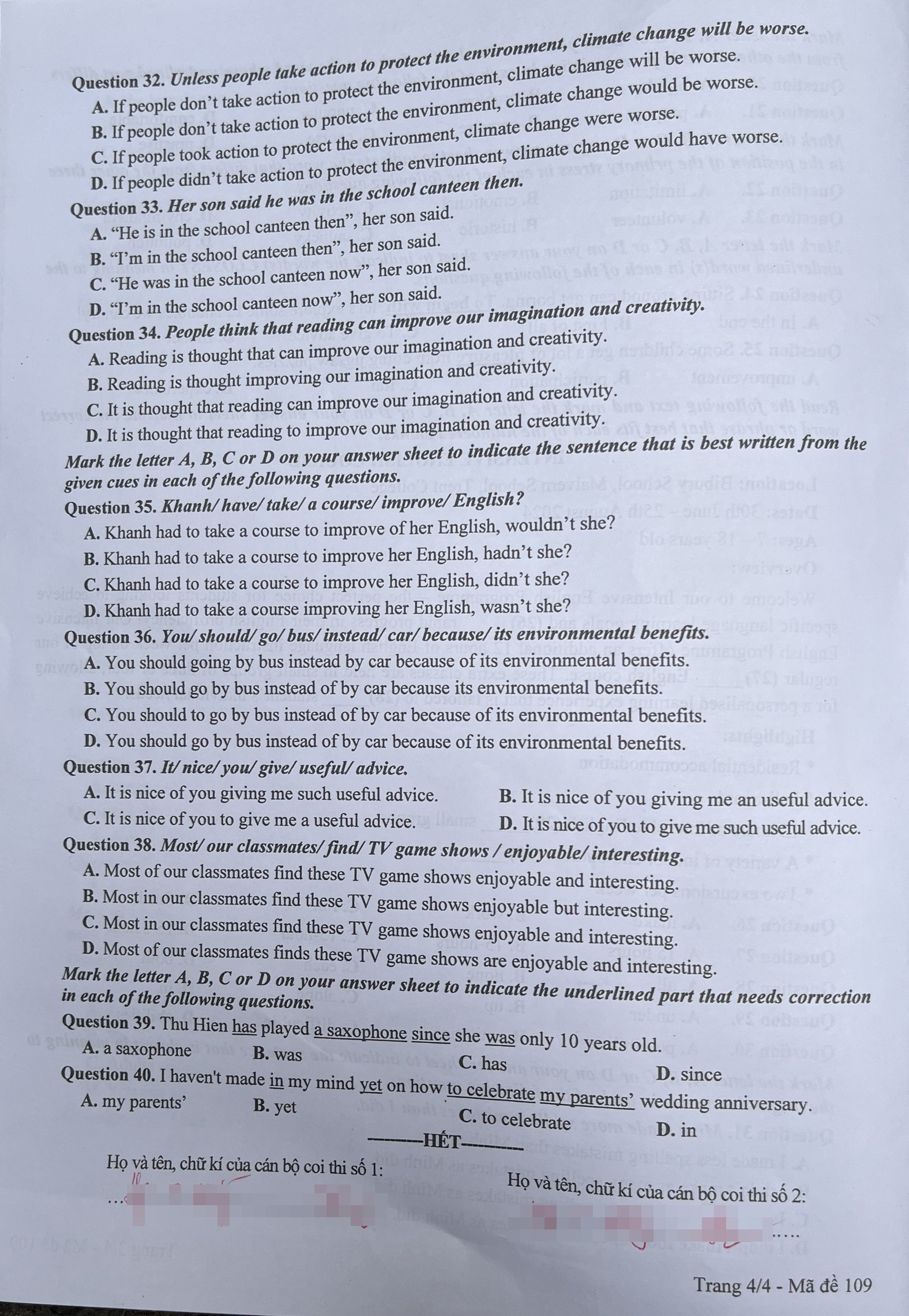 de thi Ngoai ngu anh 32