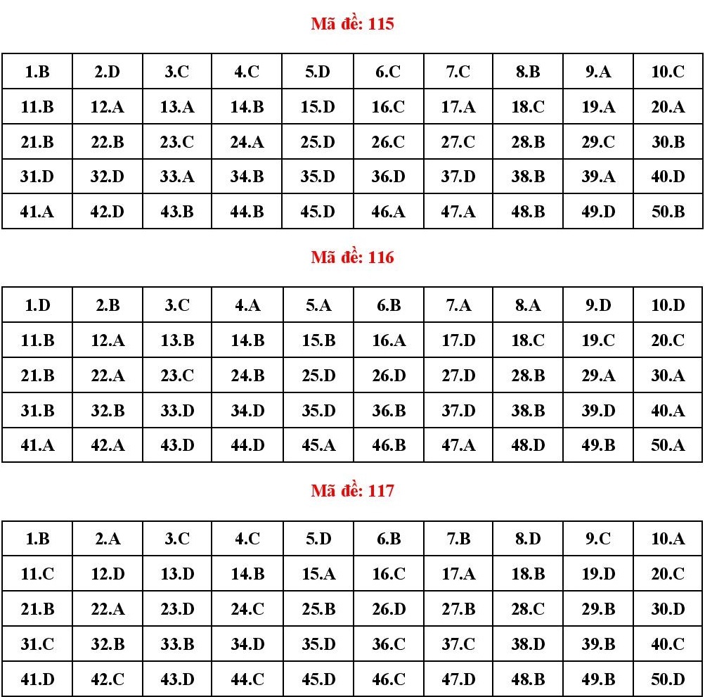đáp án môn Toán ảnh 11 dap an mon Toan anh 11