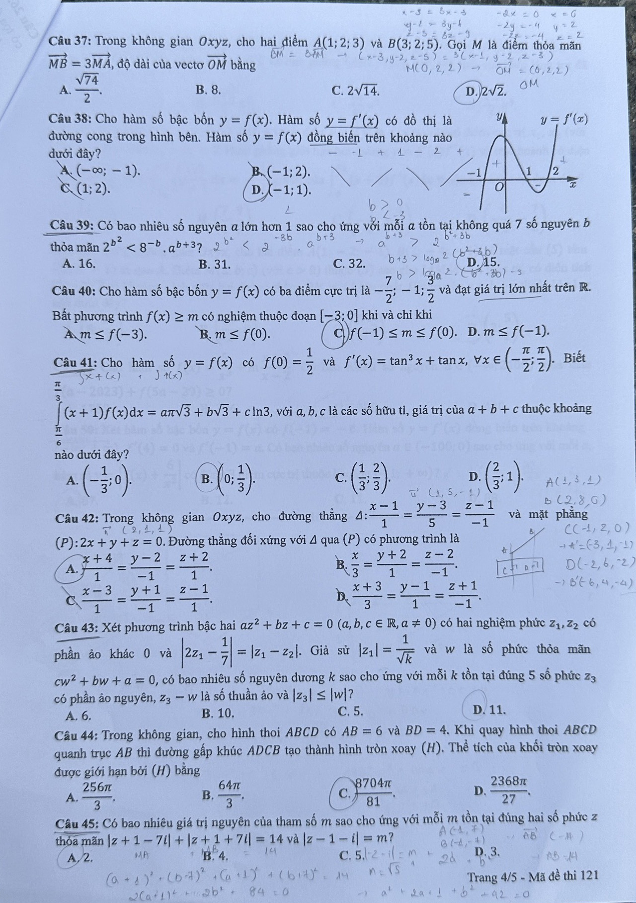 đáp án môn Toán ảnh 18 dap an mon Toan anh 18