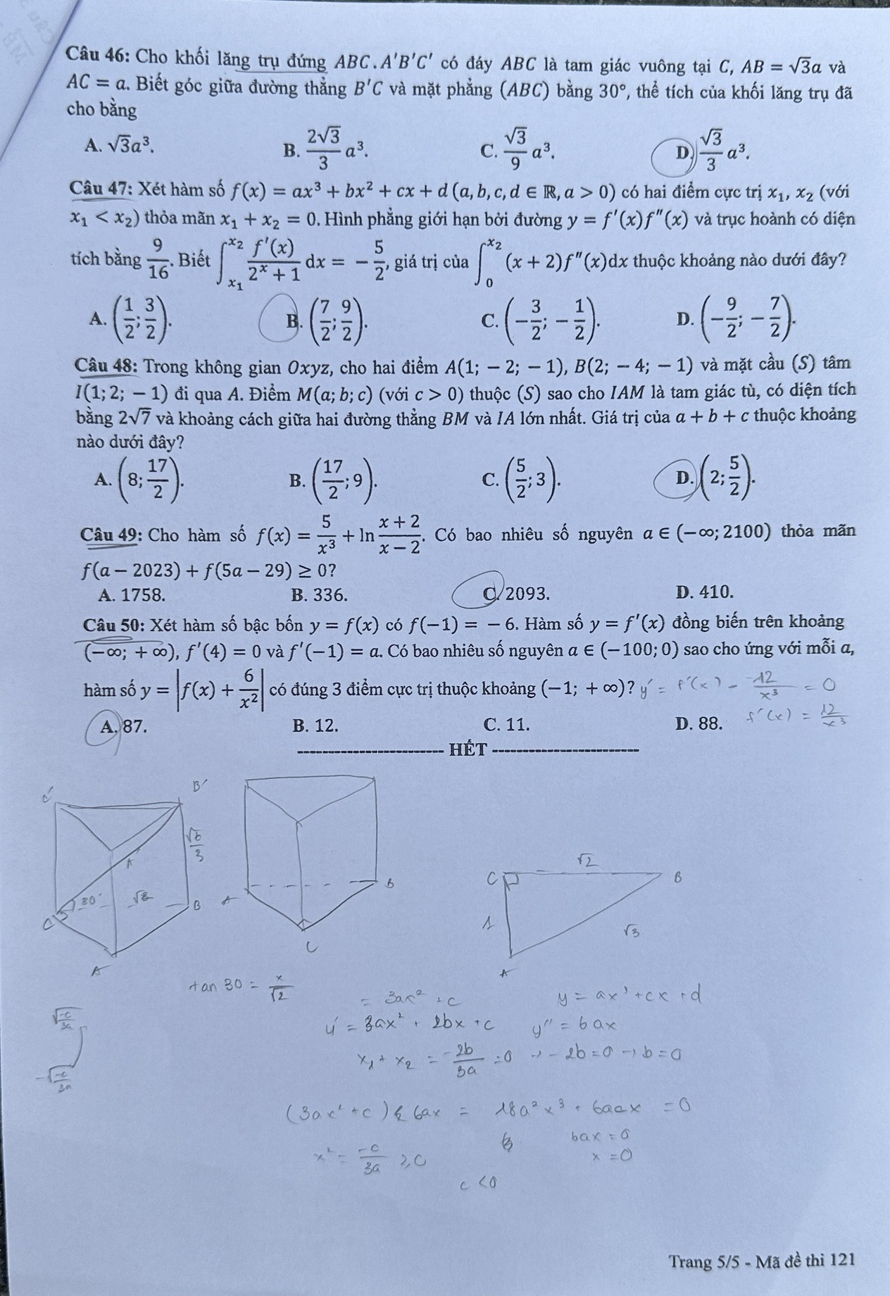 đáp án môn Toán ảnh 19 dap an mon Toan anh 19