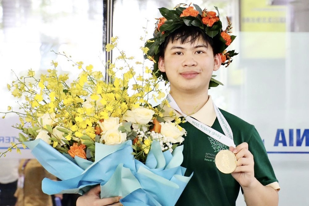 Nam sinh Bac Giang dau tien gianh huy chuong vang Olympic Hoa hoc hinh anh