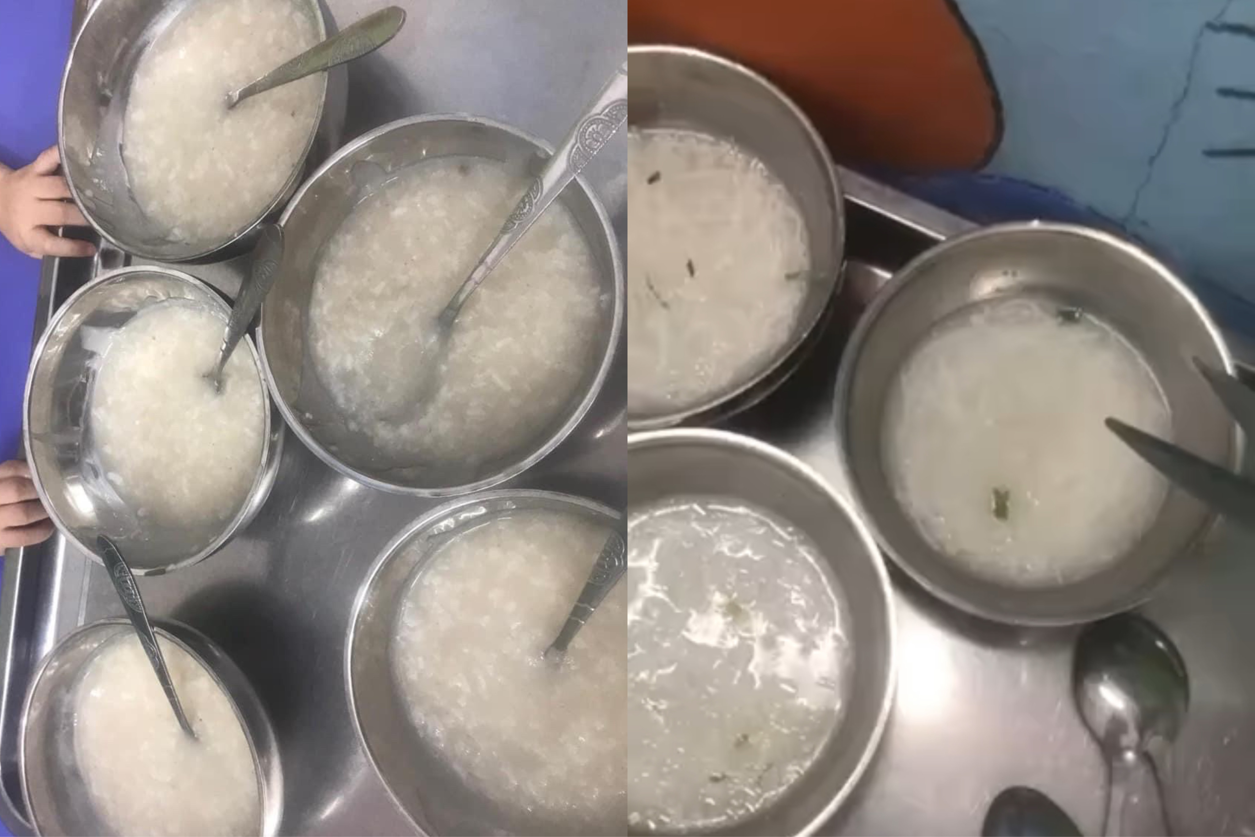 Phu huynh to lop mam non cho tre an 'chao trang, bun nuoc loc' hinh anh