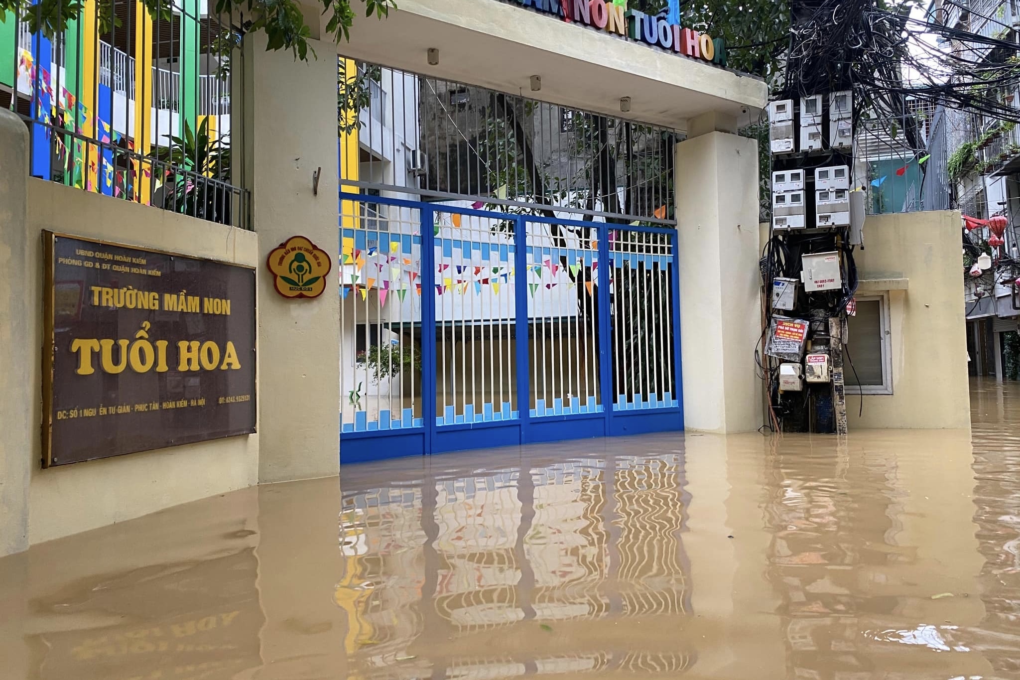 Lu ve ngap sau, thay co don tre trong giu ngay dem hinh anh