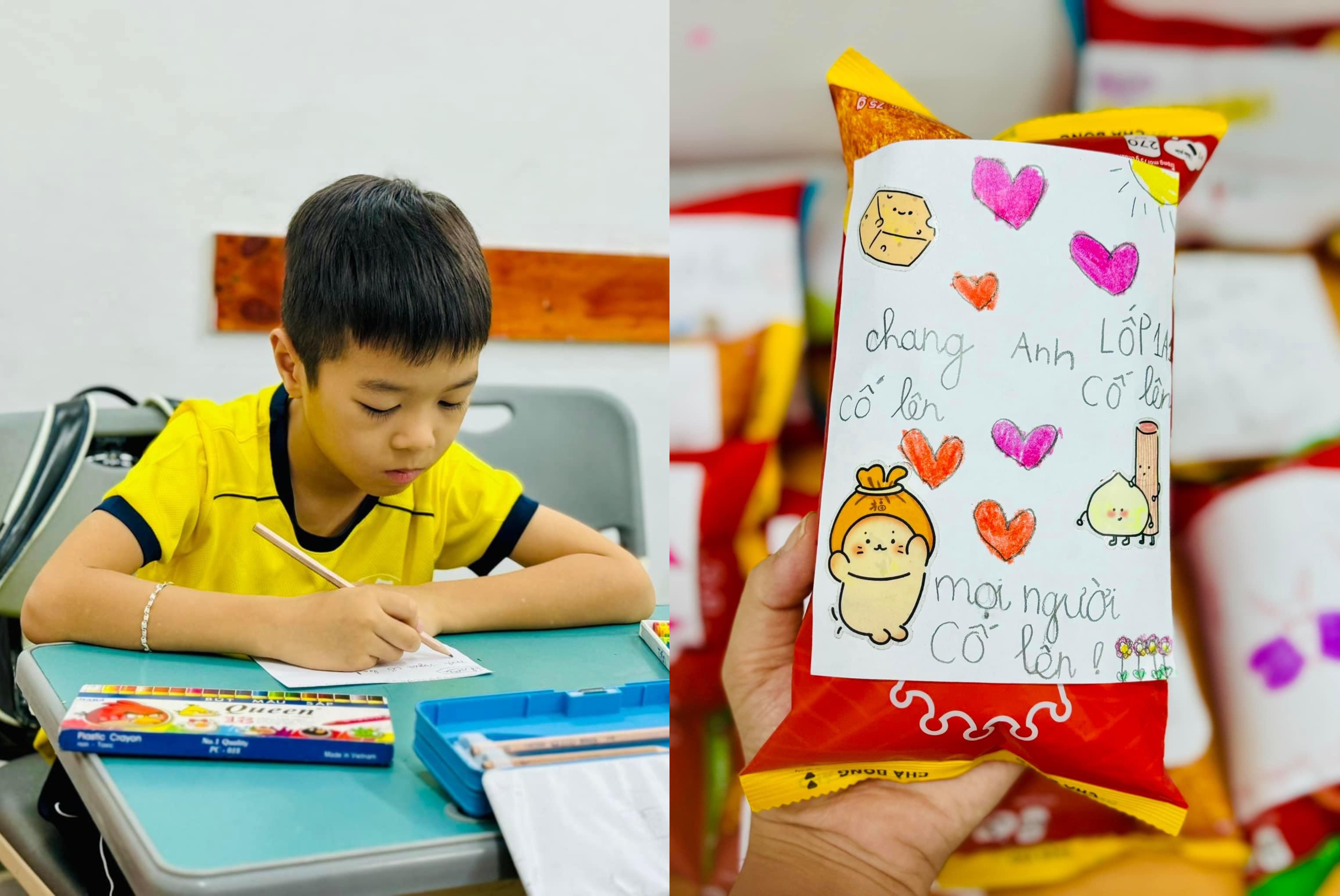 Hoc sinh Ha Noi gui ban vung lu: 'Ban hay dung cam nhe...' hinh anh