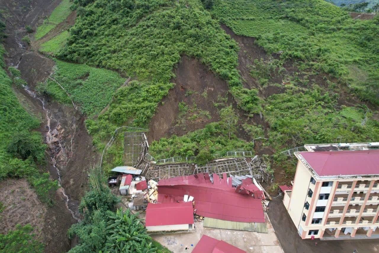 Truong hoc o cac tinh tam bao, lu don hoc sinh tro lai hinh anh