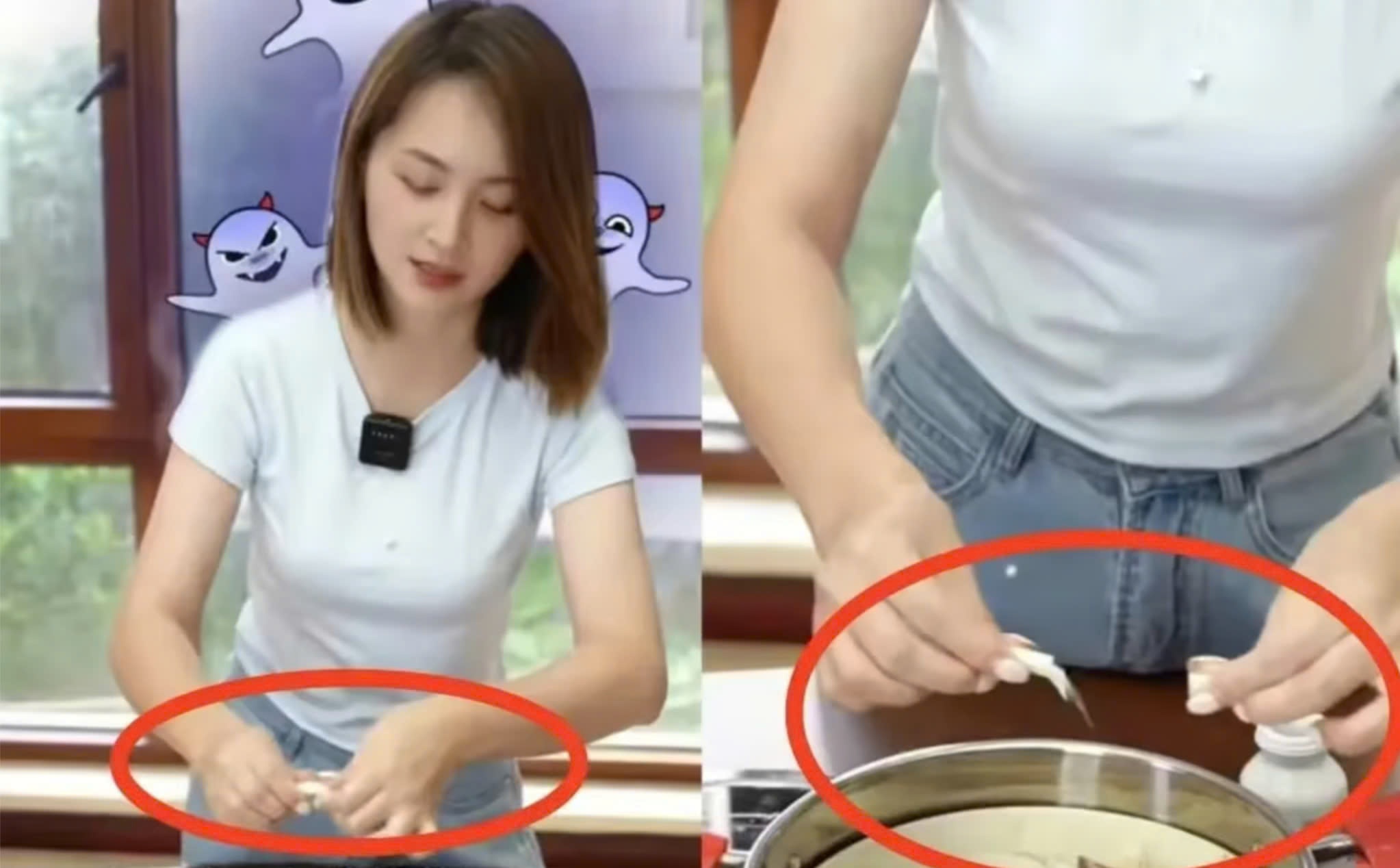 Nu dien vien rac thuoc tang chieu cao vao do an cua con gay tranh cai hinh anh